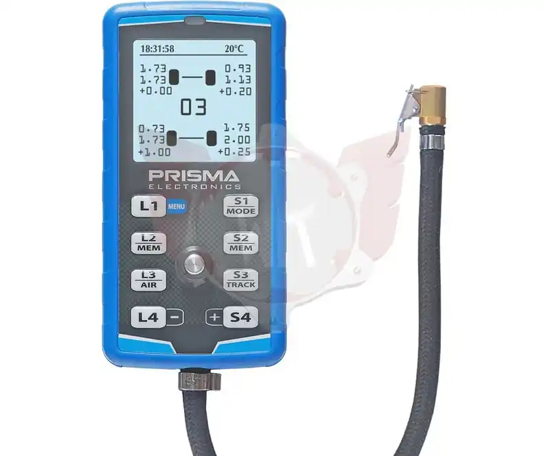 Seizoensaanbieding bandenspanningsmeter HIPREMA 0-5bar + stopwatch + infrarood bandentemperatuurmeter