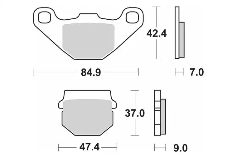 101HF BRAKE PADS ORGANIC Goedkoop