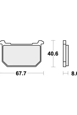 Weekendaanbieding 539HF BRAKE PADS ORGANIC