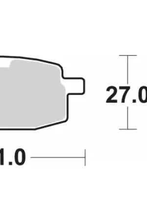 111CT BRAKE PADS ORGANIC Tijdelijk Beschikbaar