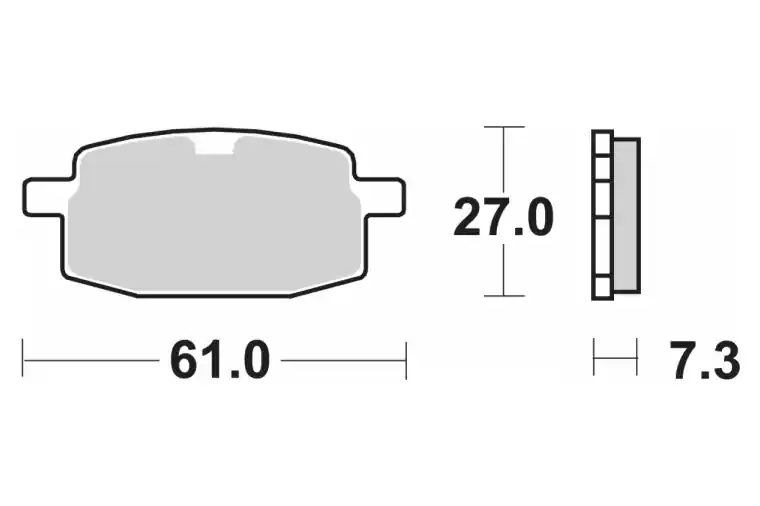 111CT BRAKE PADS ORGANIC Tijdelijk Beschikbaar