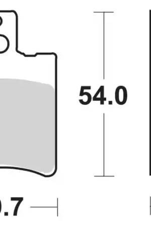 114CT BRAKE PADS ORGANIC Speciale Aanbieding