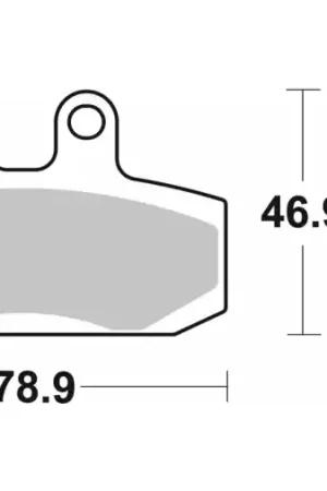 124CT BRAKE PADS ORGANIC Gratis Verzending