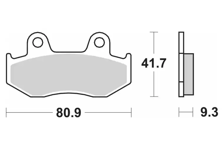 125CT BRAKE PADS ORGANIC Op = Op