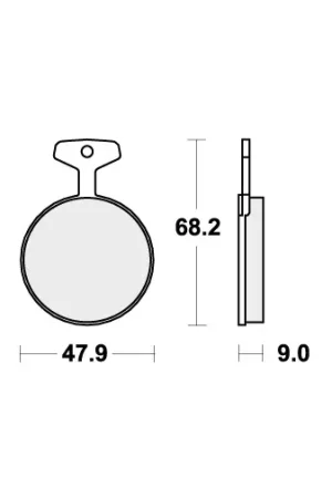 Weekendaanbieding 504HHF BRAKE PADS ORGANIC