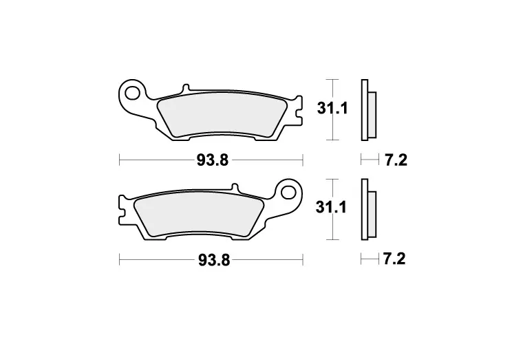 Weekendaanbieding 840SI BRAKE PADS SINTER