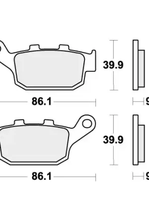 Voordeelprijs 881HF BRAKE PADS ORGANIC