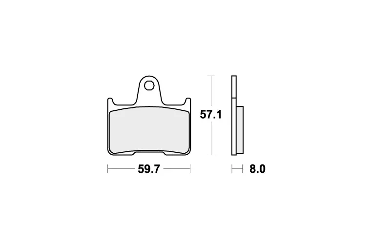 715HHF BRAKE PADS ORGANIC Favoriet