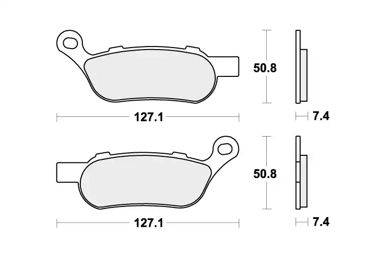 854H.CT BRAKE PADS ORGANIC Rechtstreeks Van De Fabrikant