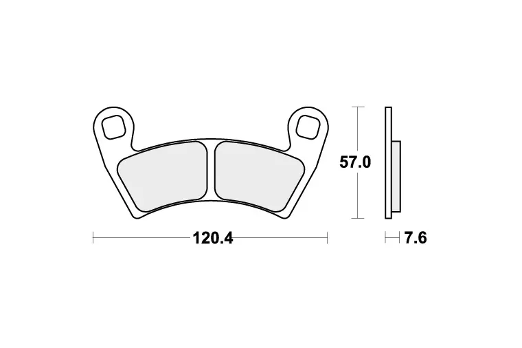 Voordeelprijs 897ATS BRAKE PADS SINTER
