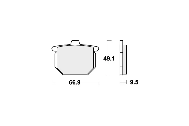 517DCC BRAKE PADS ORGANIC RACING Exclusieve Aanbieding