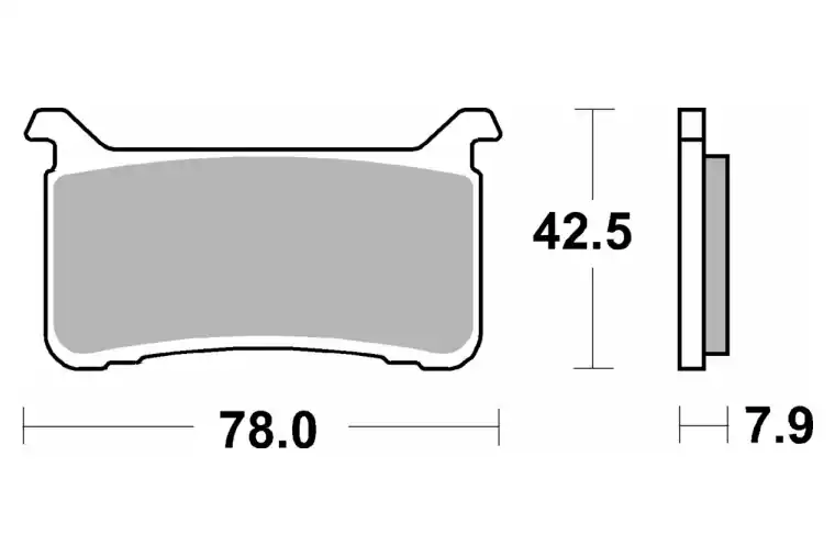 947DC BRAKE PADS ORGANIC RACING Exclusieve Aanbieding