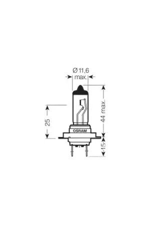 Veilige Betaling 12V 55W H7 PX26D STANDARD