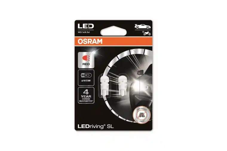 Bestel Nu 12V 0,6W W5W W2,1x9,5D LEDRIVING SL RED