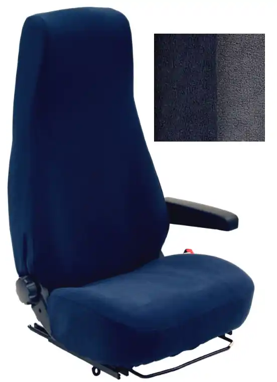 Stoelhoezen Fiat Ducato, Citroen, Peugeot 2002-2006 Blauw/Grijs (set 2 Stuks) Direct Verzonden