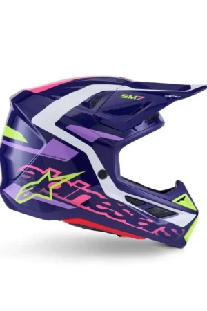 Rechtstreeks Van De Fabrikant Alpinestars | Crosshelm S-M7 Deed Paars