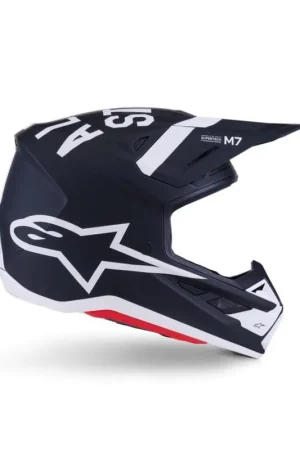 Weekendaanbieding Alpinestars | Crosshelm S-M7 Dasher Zwart/Wit