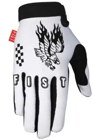 Fist Cross Handschoenen Baxter Maiwals Soaring Eagle Wit Rechtstreeks Van De Fabrikant