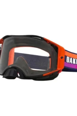 Gereduceerde Prijs Oakley | Crossbril Airbrake MX TLD Navy Sunrise - Clear Lens