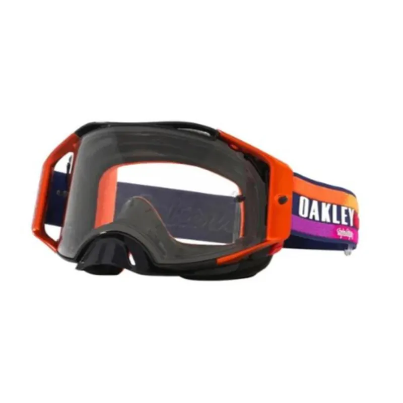 Gereduceerde Prijs Oakley | Crossbril Airbrake MX TLD Navy Sunrise - Clear Lens