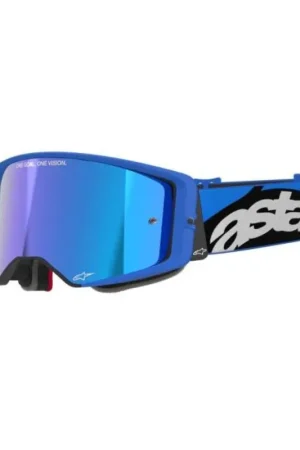 Veilige Betaling Alpinestars | Crossbril Supertech Corp Blauw Spiegel