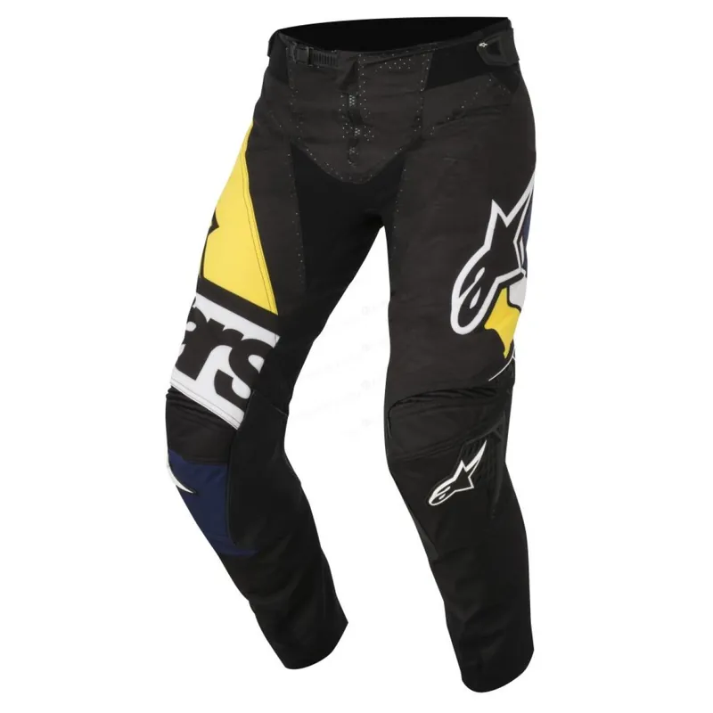 Hoge Kwaliteit Alpinestars | Crossbroek Techstar Factory Zwart / Blauw / Geel