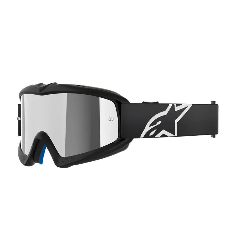 Alpinestars | Jeugd Crossbril Vision Zwart Spiegel Zilver Hete Deal