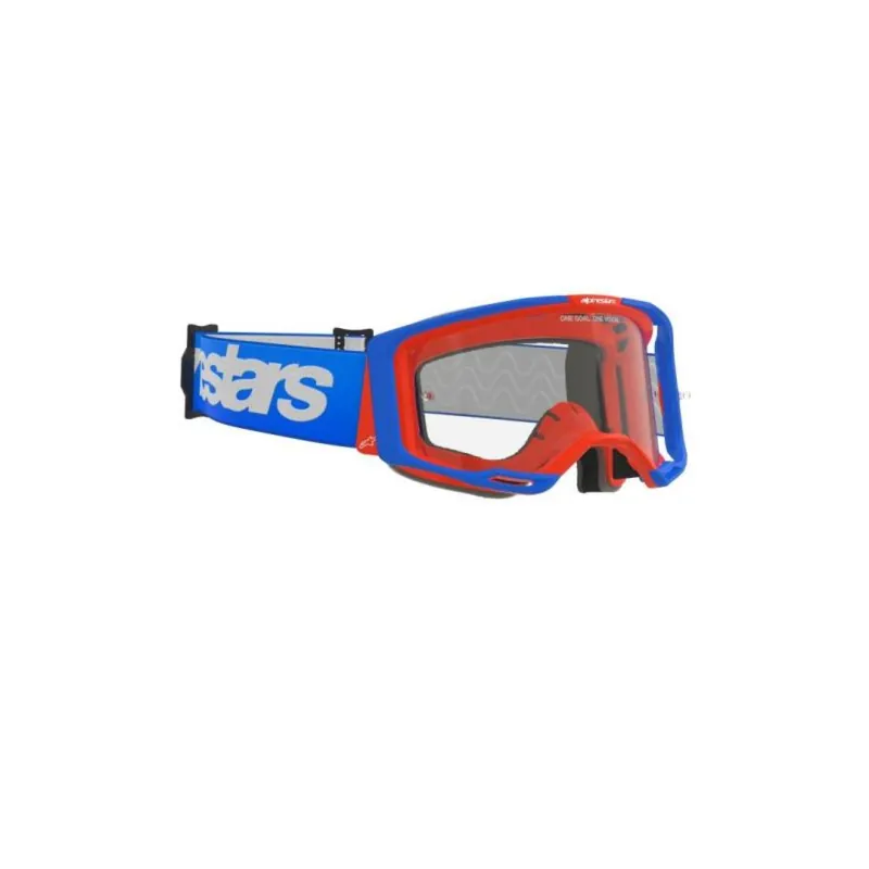 Alpinestars | Crossbril Vision 8 Wordmark Blauw Oranje Premium