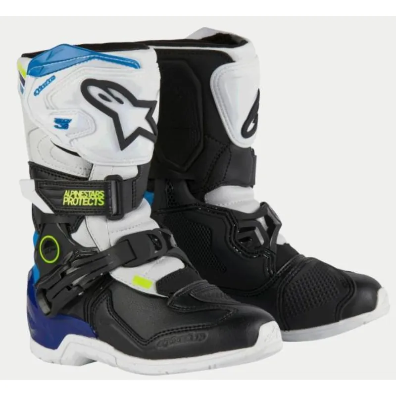 Snelle Levering Alpinestars | Crosslaarzen Tech 3S KIDS Wit / Zwart / Blauw