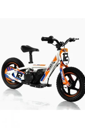 4MX | Elektrische Loopfiets Wit / Oranje 12" Tijdelijk Beschikbaar
