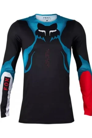 Beperkt Aanbod FOX | MX Shirt Flexair Withered Zwart / Blauw