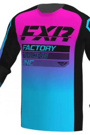 FXR | Jeugd Cross Shirt Clutch Pro MX Zwart / Roze Direct Verzonden