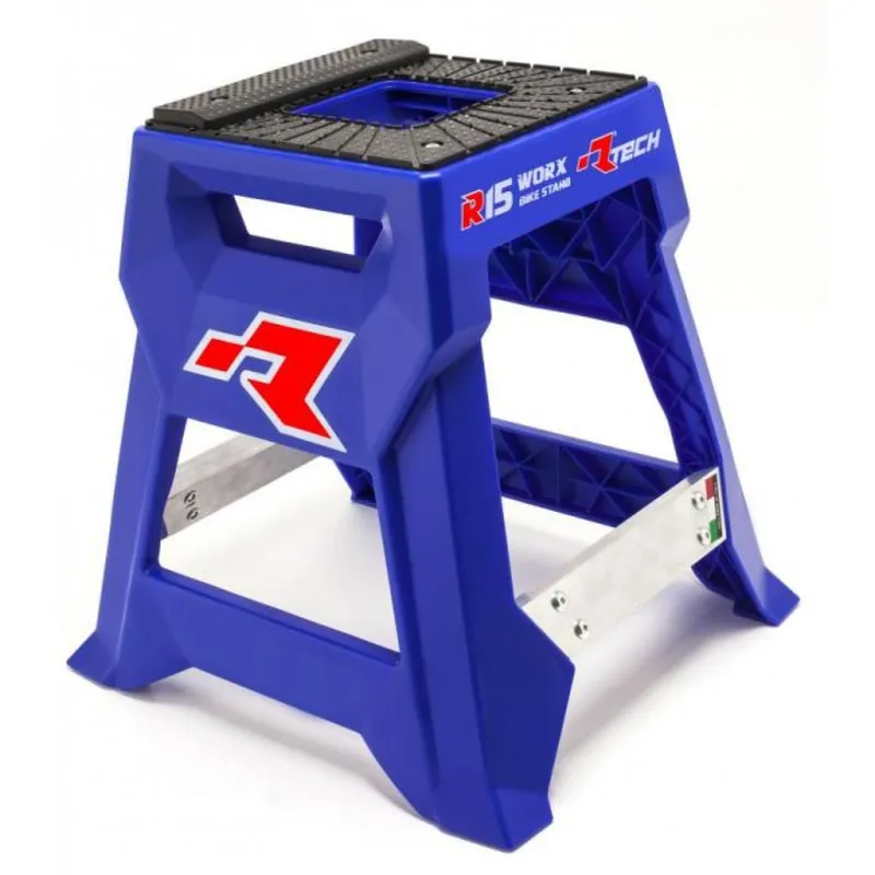 RTech | Werkplaats / Motorbok Bikestand Blauw Alleen Vandaag
