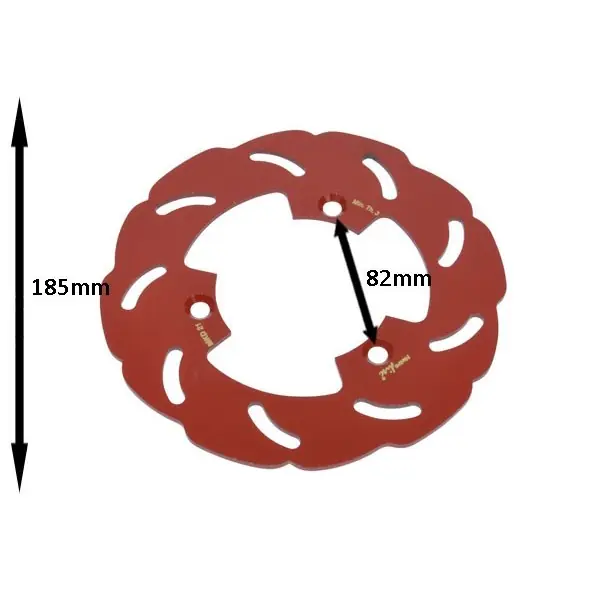 remschijf metrakit rieju achter 80x185mm past op rr mkd21opop Aanbieding