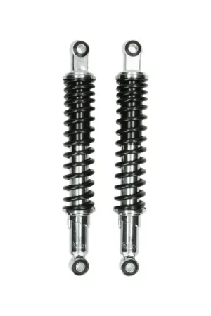 Aanbieding schokbrekerset DMP A-kwaliteit MDI 310mm zwart/chroom past op mb, mt