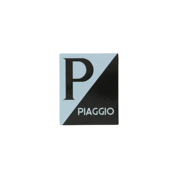sticker logo voorscherm zwart/grijs past op lx, piaggio, primavera, sprint Gecertificeerd