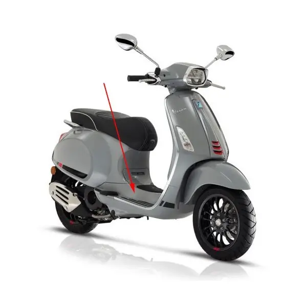 treeplank Piaggio origineel nardo grijs lucido 715/C past op sprint 4t (euro4) 67361200ht Fabrieksprijs