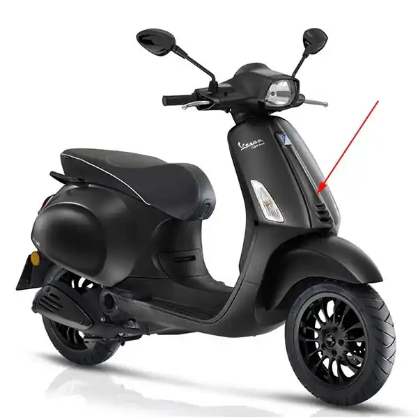 voorscherm Piaggio origineel midden zwart opaco 99/C past op sprint 4t (euro4) 1b005209000nv Gecertificeerd