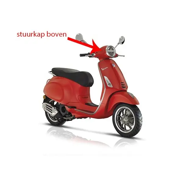 stuurkap Piaggio origineel boven mat rood 896/a past op primavera 67364600s8 Gereduceerde Prijs