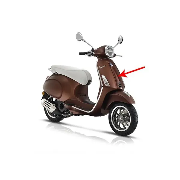 Laatste Kans voorscherm Piaggio origineel midden mat bruin 139/a past op primavera rst 1b005209000ml