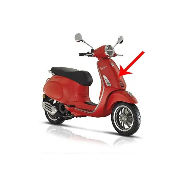 Alleen Vandaag voorscherm Piaggio origineel midden mat rood 896/a past op primavera rst 1b005209000s8