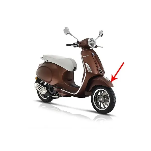 voorspatbord Piaggio origineel mat bruin 139/a past op primavera 1b003894000ml Meest Verkocht