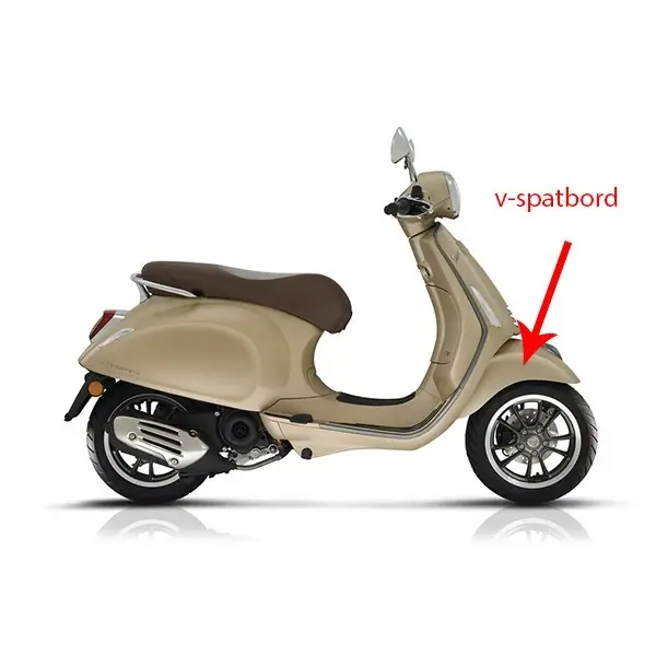 voorspatbord Piaggio origineel matt beige 516/A past op primavera 1b006643000q9 Shop Nu