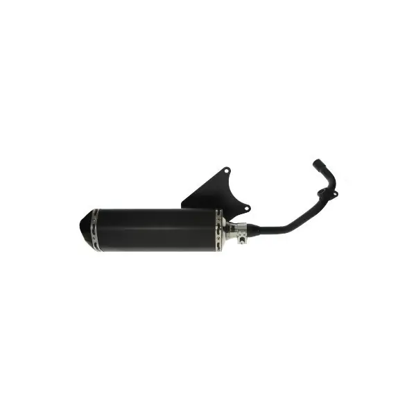 uitlaat cpl ovaal (made in EU) (mod.akrapovic) euro-4 zwart/zwart past op primavera, sco piaggio 4t-3v I-get, sprint Goedkoop
