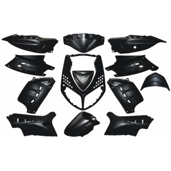 plaatwerkset DMP sport zwart metallic 13-delig past op speedfight 2 Betrouwbaar