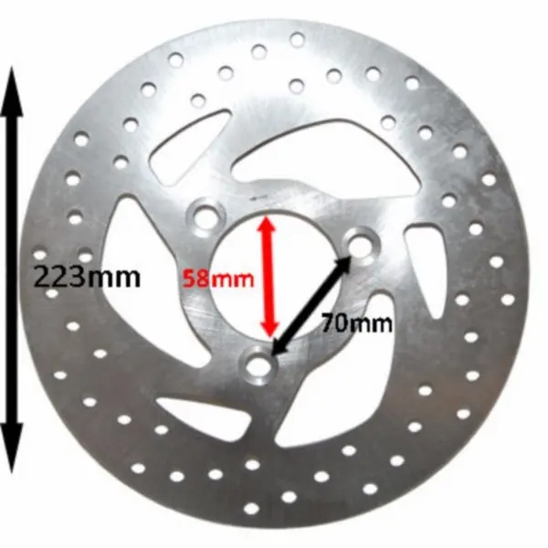 Veilige Betaling remschijf voor 226mm past op elystar, people