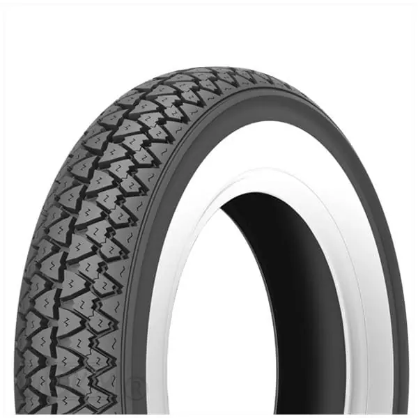 Aanbieding Whitewall Band 3.50-10 inch voor Retro Scooter, met witte rand | AGM, BTC, IVA, FOSTI, LA SOURIS, ZNEN (M1551)
