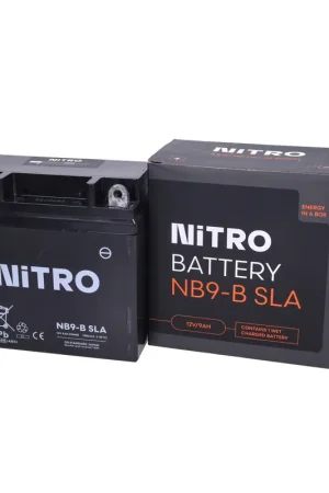 Accu Nitro NB9-B, YB9-B, 12V GEL, Vespa LX / S ET4, Piaggio Liberty en Fly tot 2012 Gereduceerde Prijs